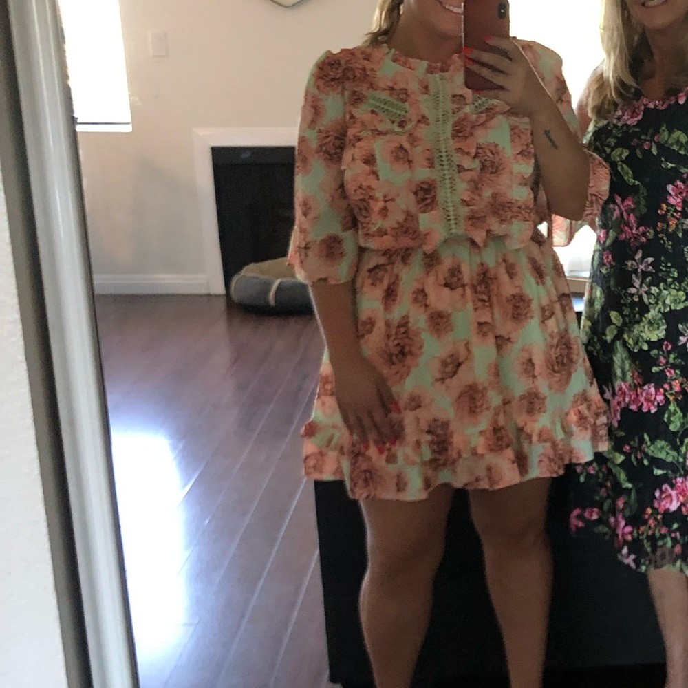 Ruffled mini dress - Perfeft for Wedding Guest!